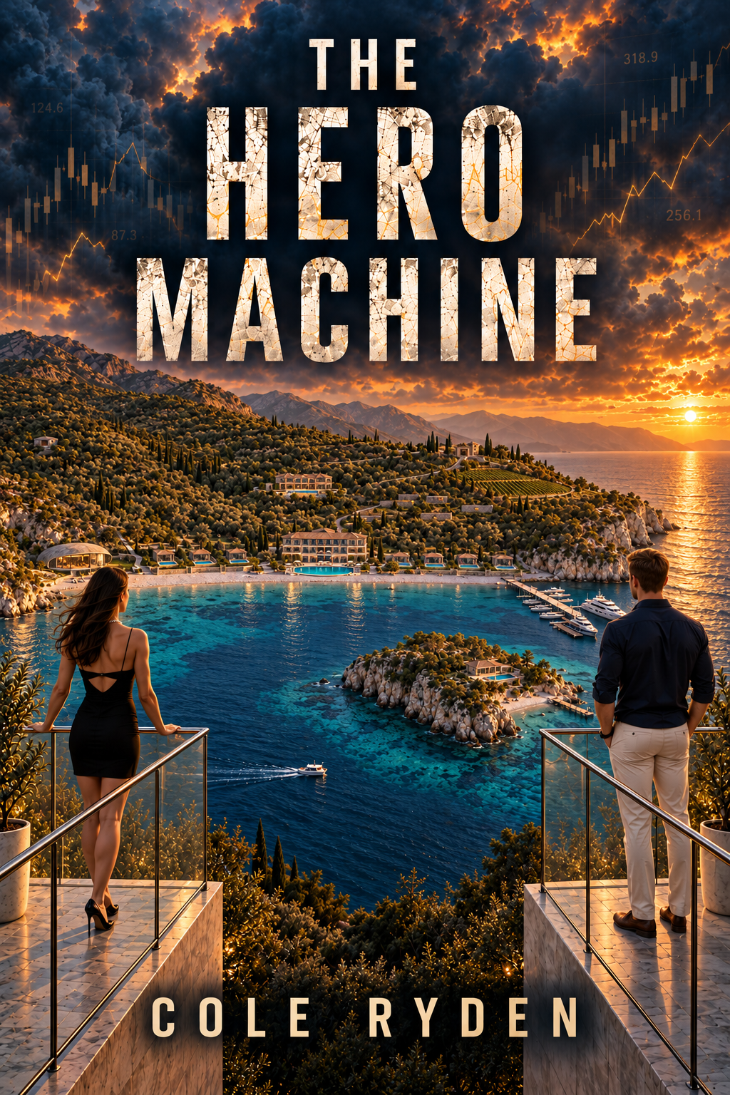 Concept cover for the beta-reader edition of The Hero Machine by Cole Ryden